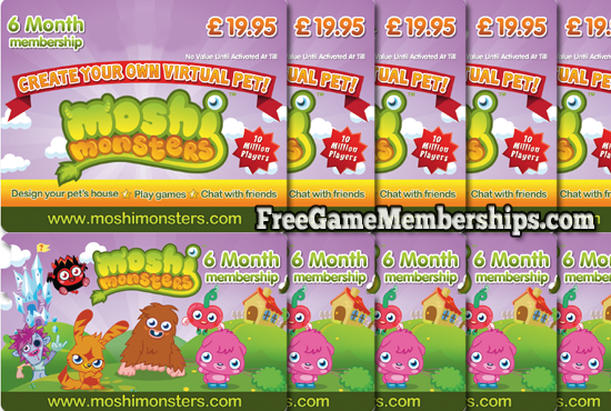 Moshi Monsters Codes